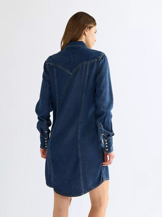 Wrangler Slim Denim Klänning - Darkstone