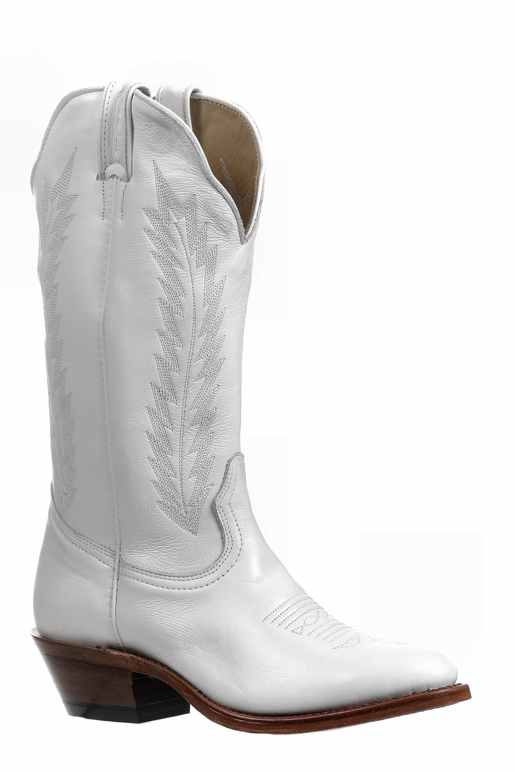 Boulet Lucious Vit Cowboy Boots