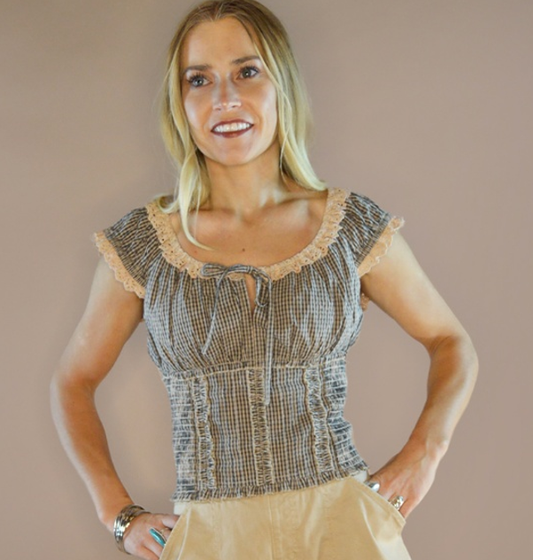 The Bonnie Smocked Top
