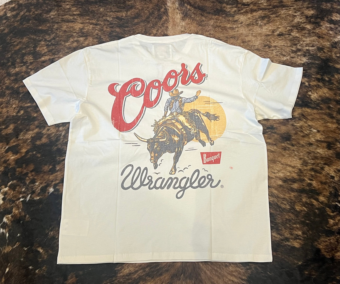 Wrangler X Coors - Vintage White - Rodeo T-Shirt