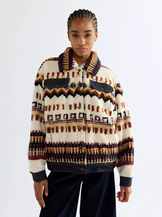 Wrangler Relaxed Sherpa Trucker Jacka - Dam
