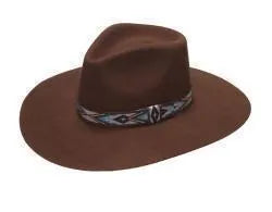 Twister Pinch Front Westernhatt – Brun