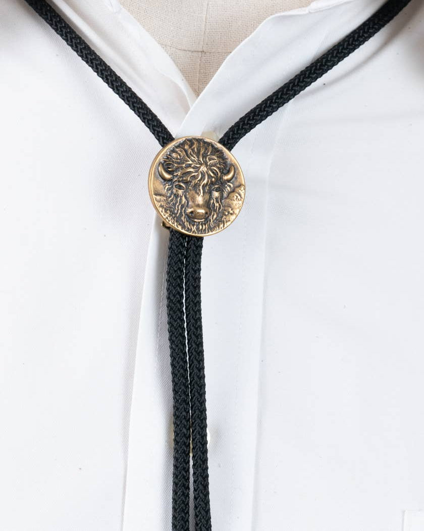 Buffalo Mässing Bolo Tie