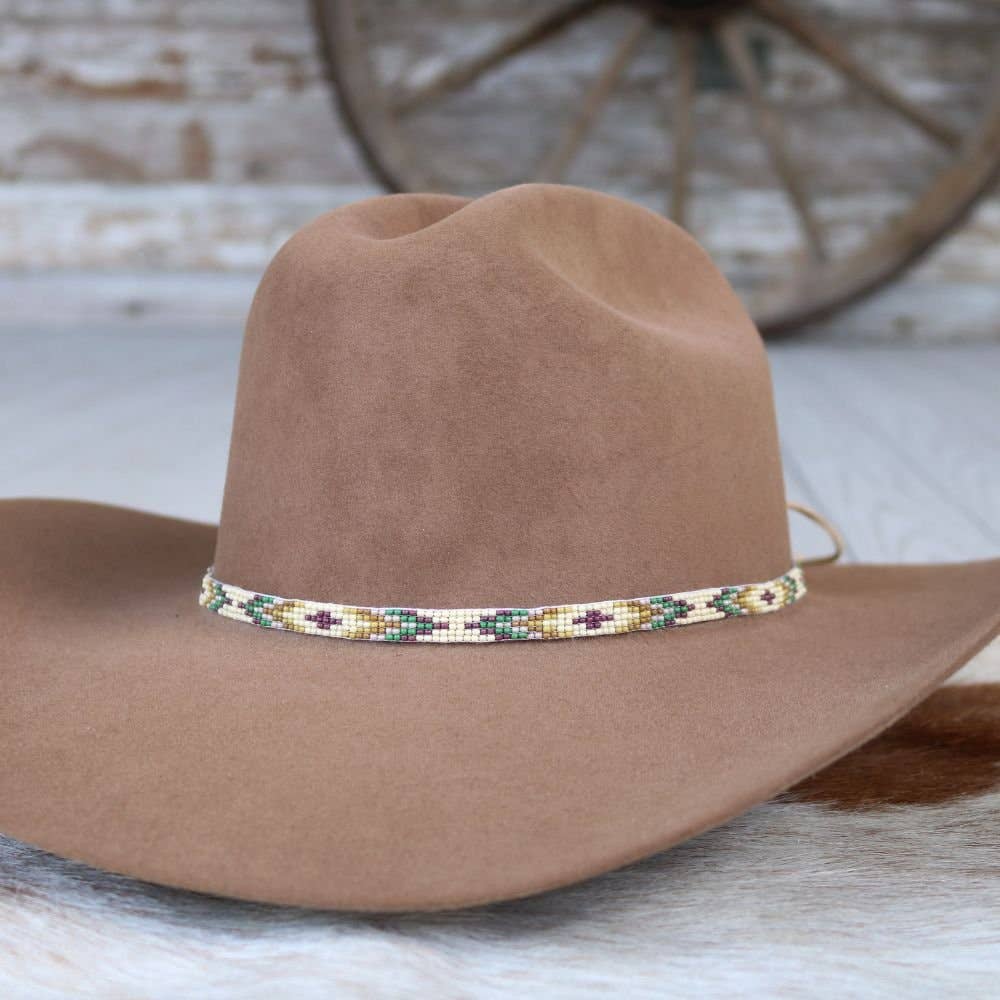 Western Beaded Hat Band - Santa Fe