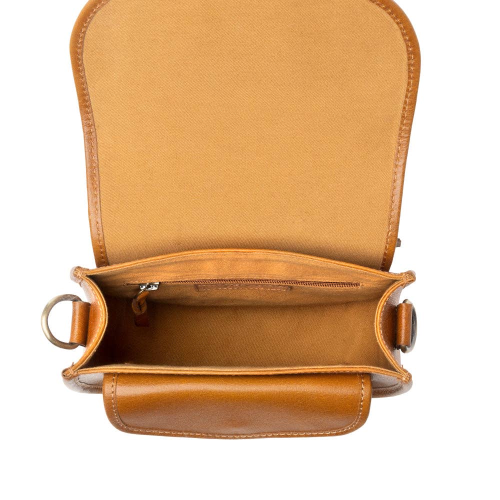 Myra - Goldrush Saddle handtooled Bag