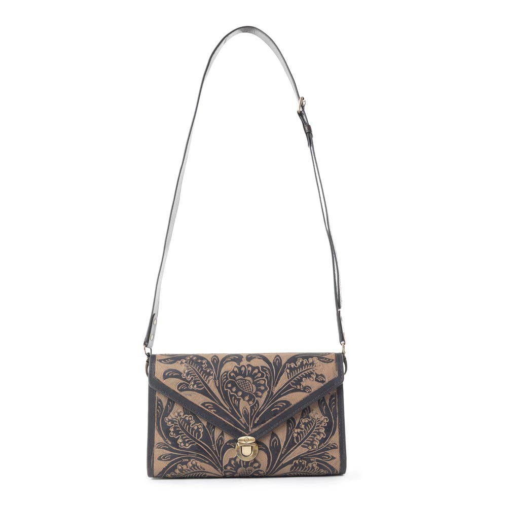Lark - Handtooled Läder Väska