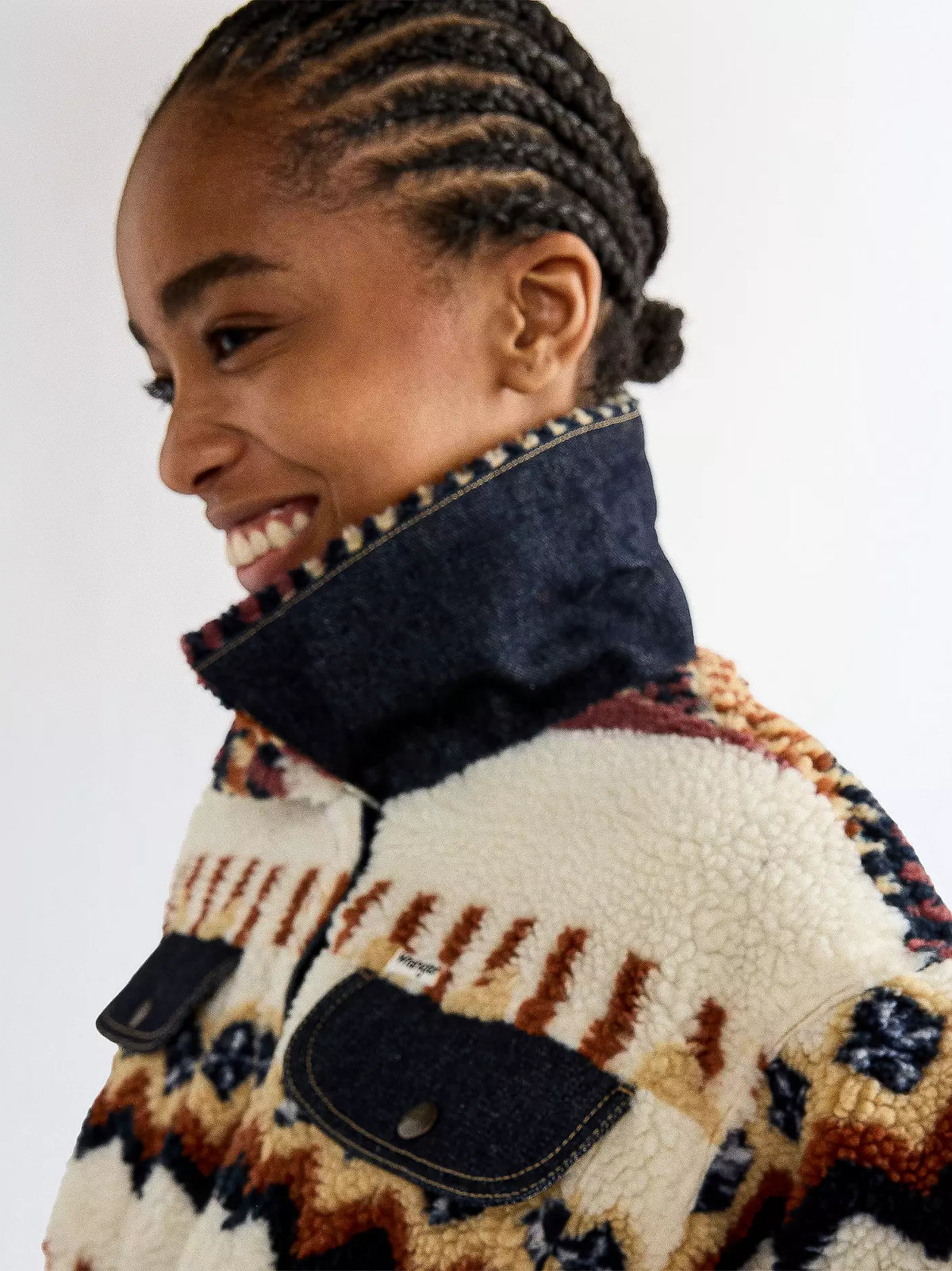 Wrangler Relaxed Sherpa Trucker Jacka - Dam