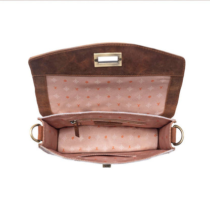 Yellowstone Russet Valley Handtooled Bag in Warm Chestnut