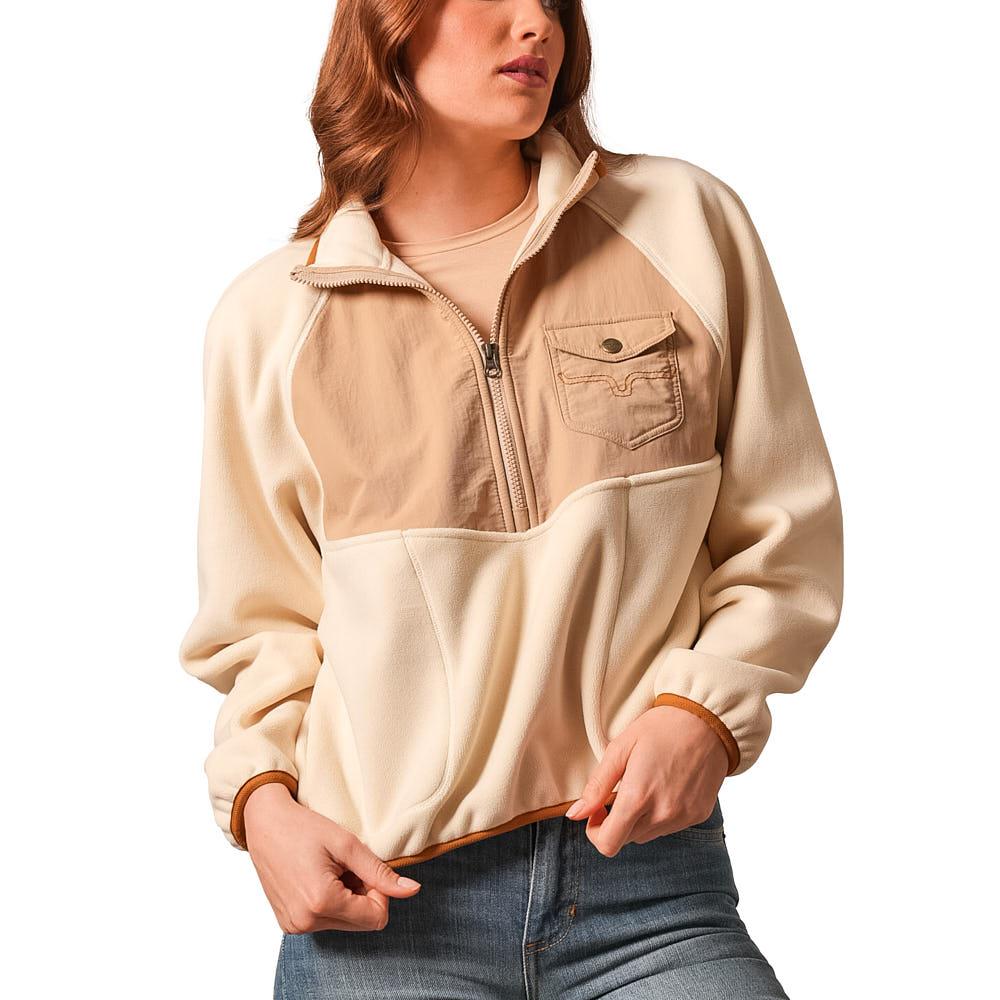 Kimes Ranch Indie Fleecetröja Krämvit