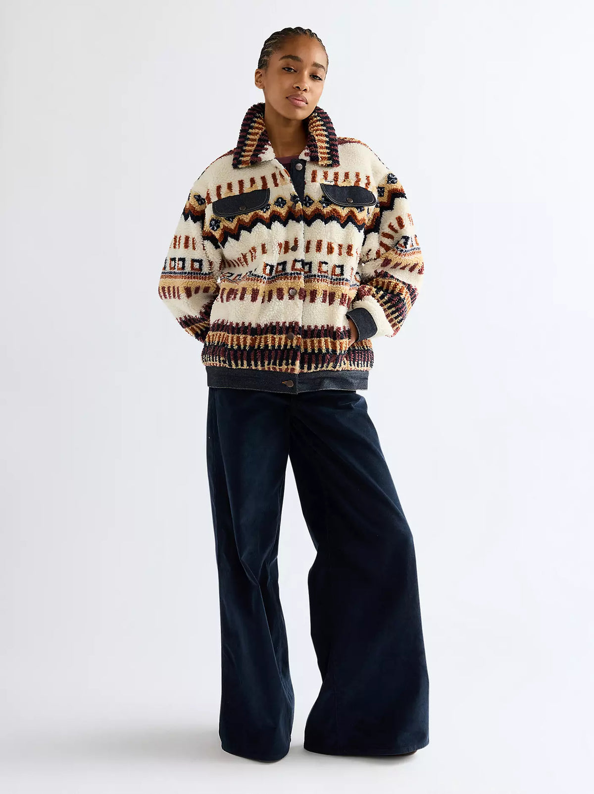 Wrangler Relaxed Sherpa Trucker Jacka - Dam