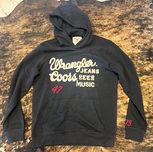 Wrangler X Coors - Jeans Beer Music Hoodie