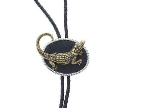 Alligator Bolo Tie Mässingsspets