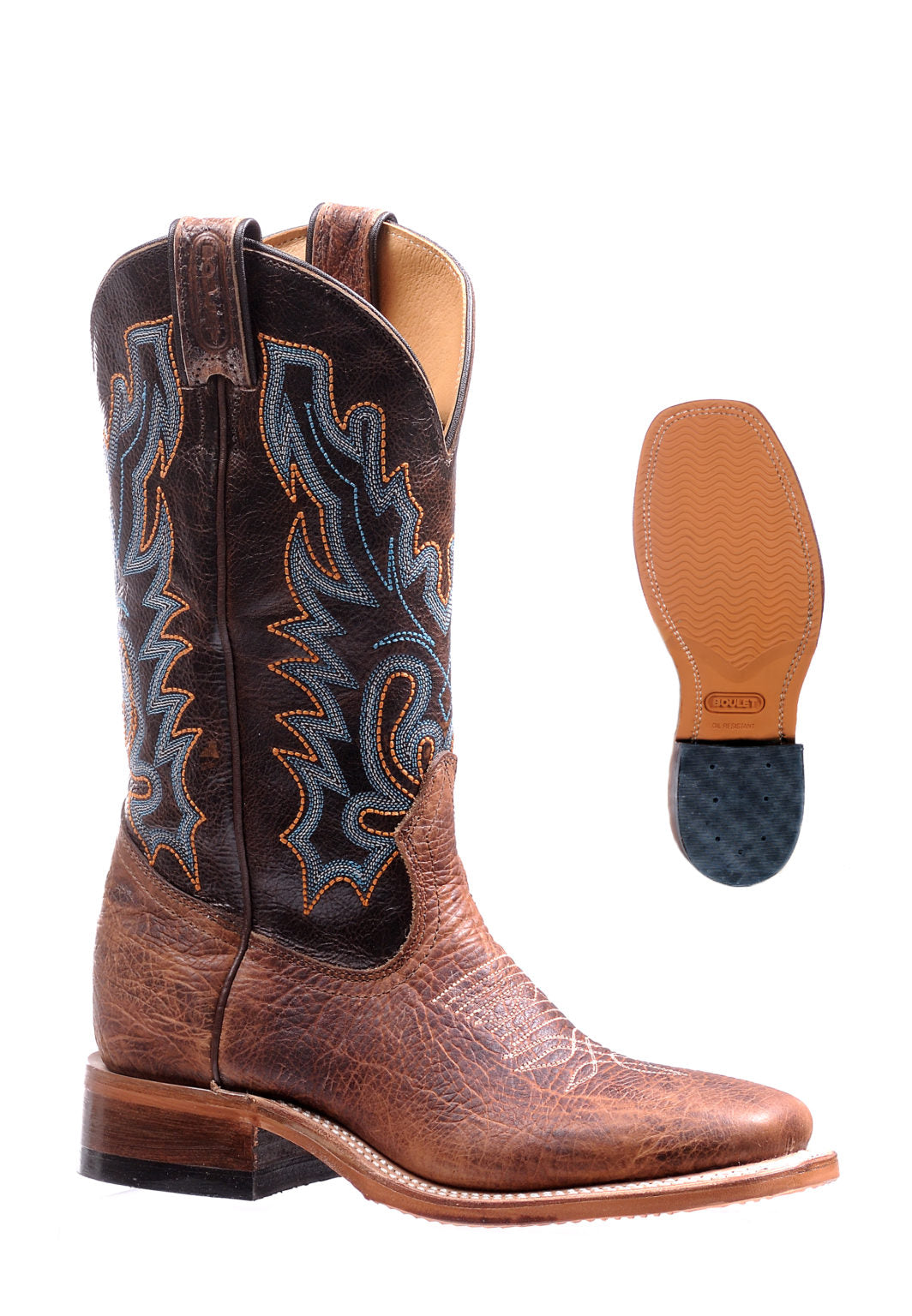 Boulet Shrunken Bomber Square Toe Boots