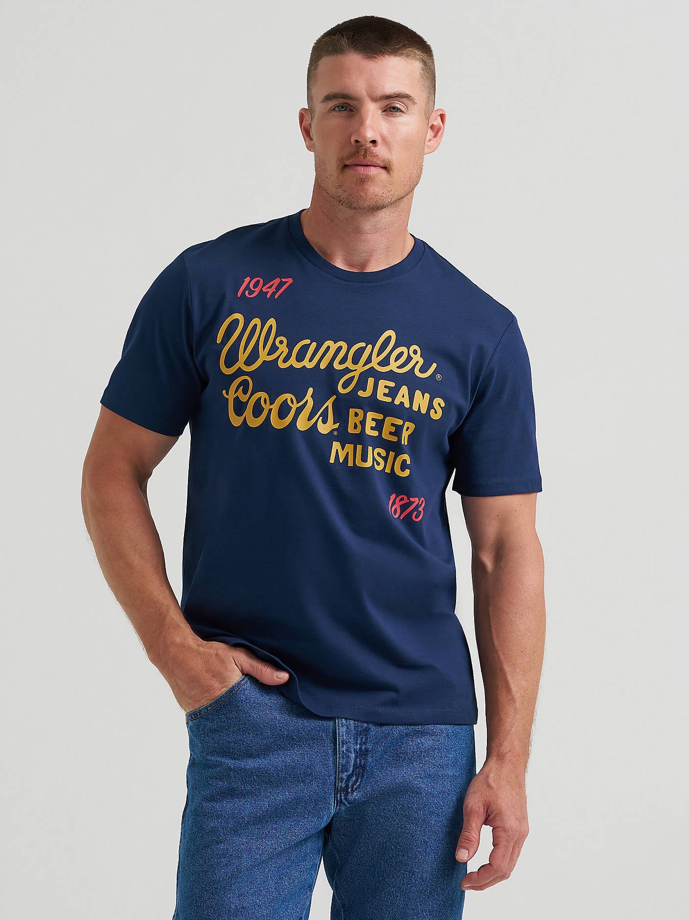 Wrangler X Coors - Navy Tee