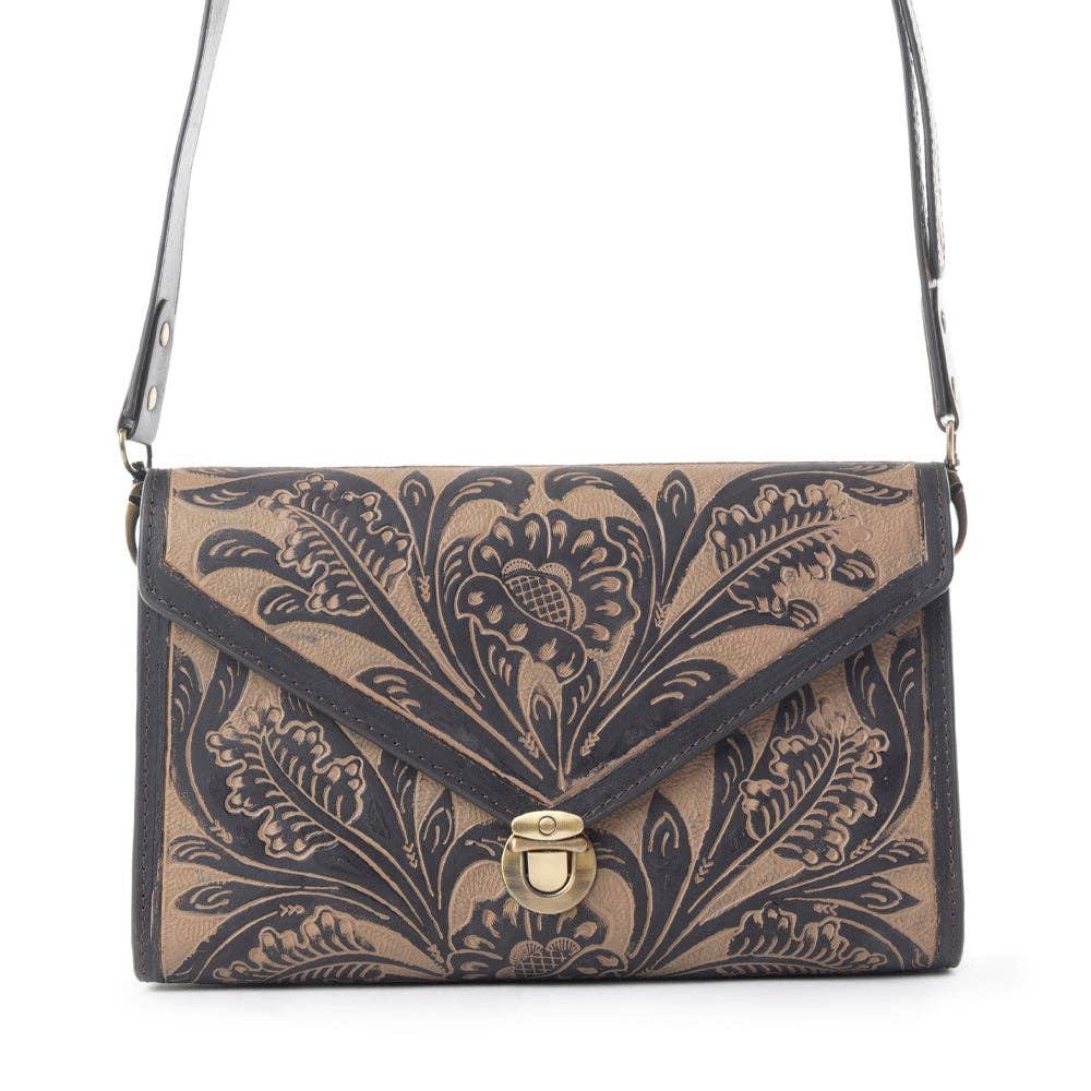 Lark - Handtooled Läder Väska