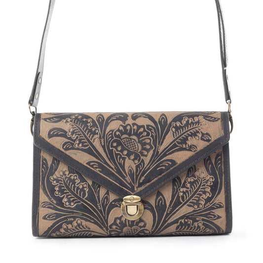 Lark - Handtooled Läder Väska