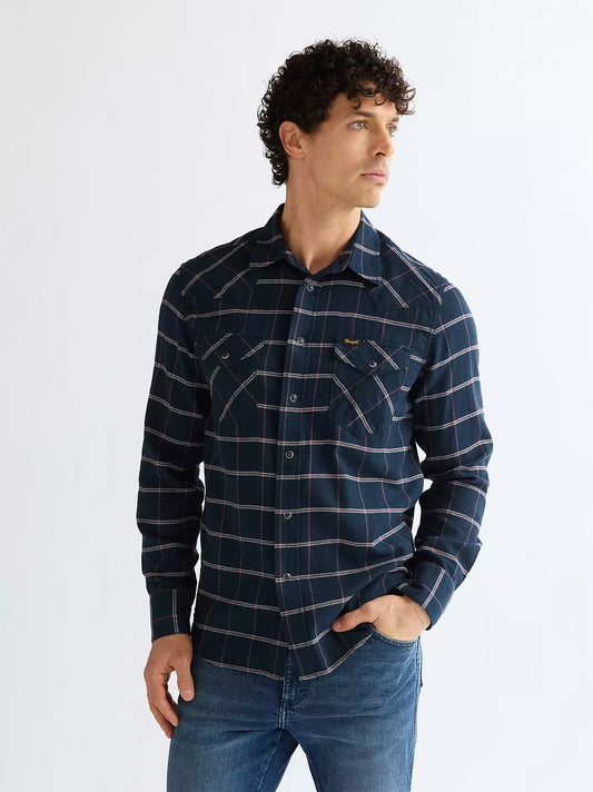 Wrangler - Soft Flannel Western Skjorta