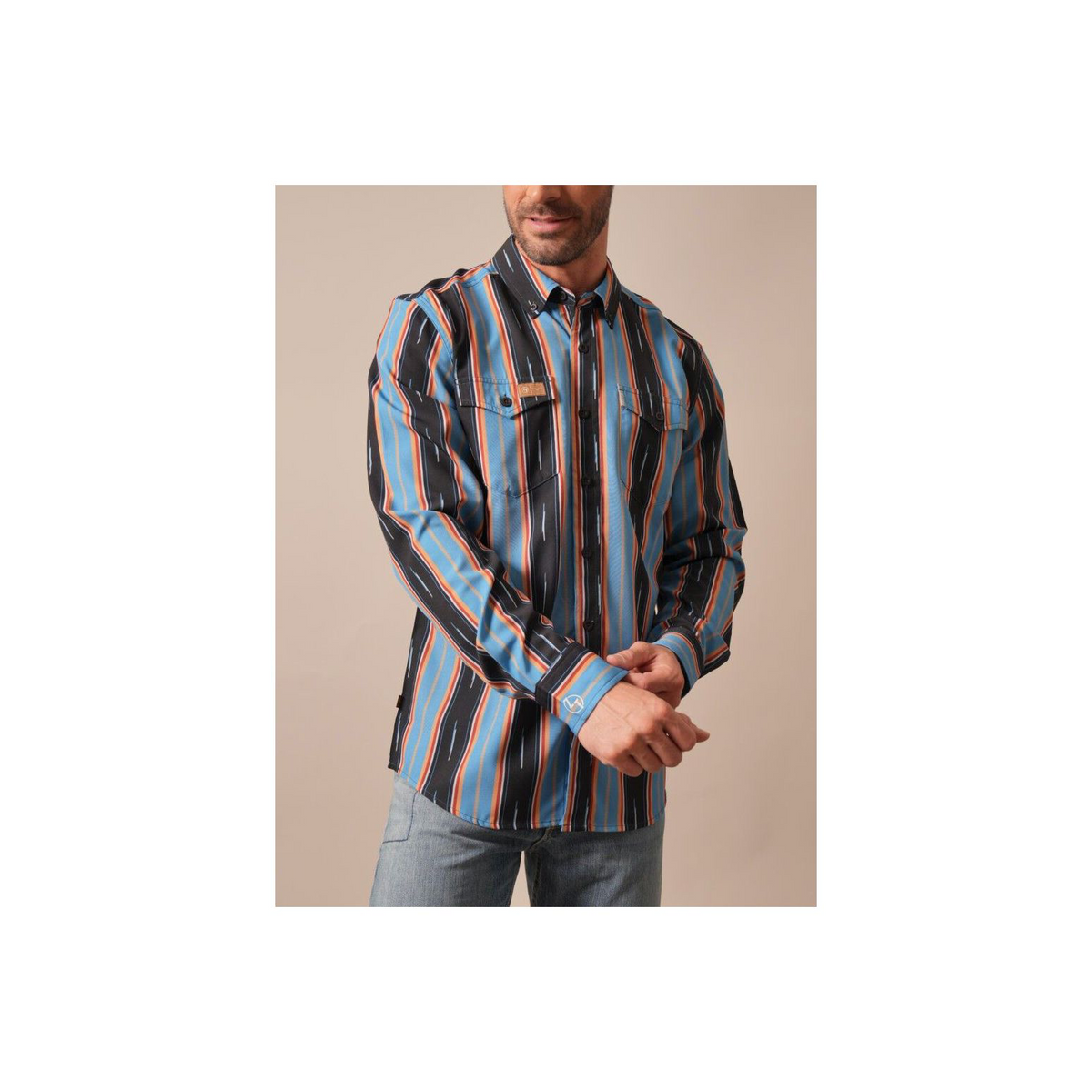 Kimes Ranch - Zach Top Skjorta Mid Blue