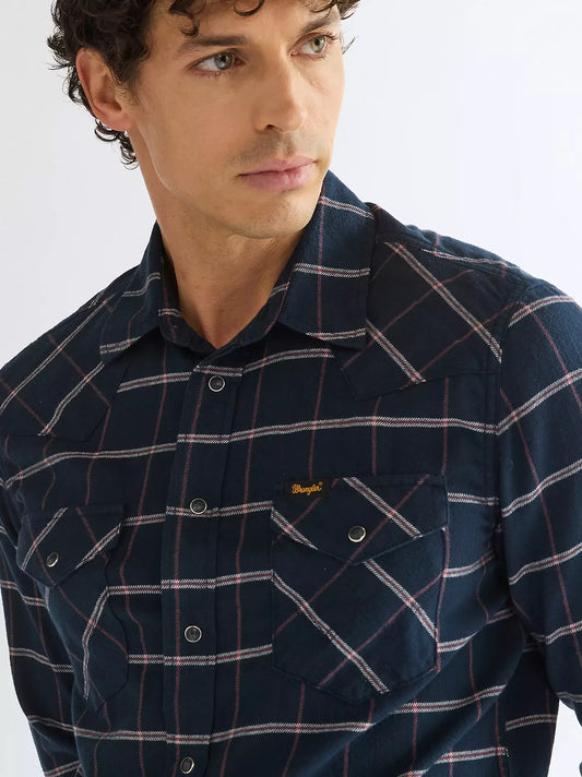 Wrangler - Soft Flannel Western Skjorta