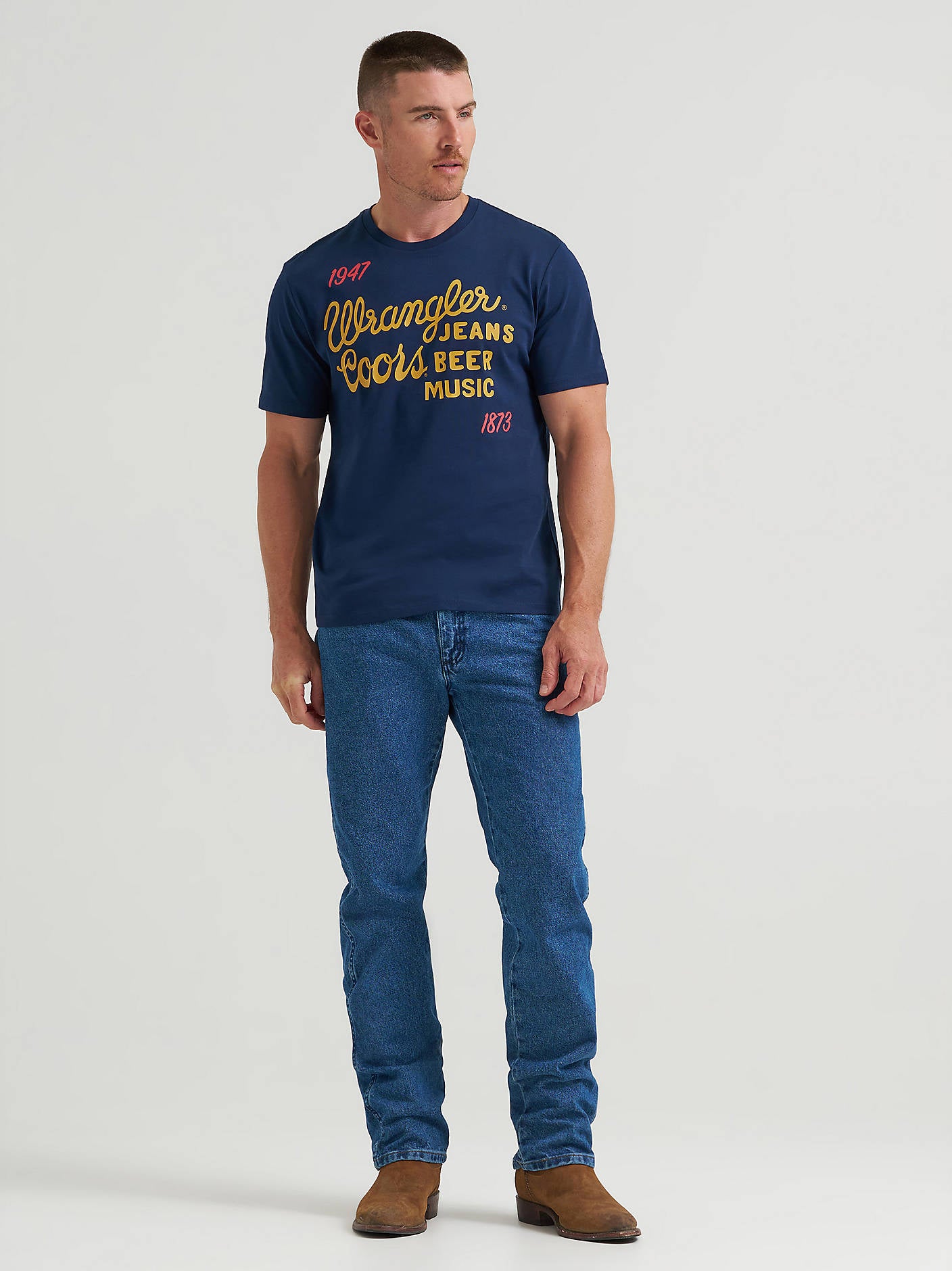 Wrangler X Coors - Navy Tee