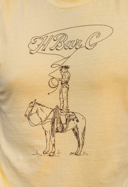 H Bar C T-Shirt – Tall Saddle – Gul