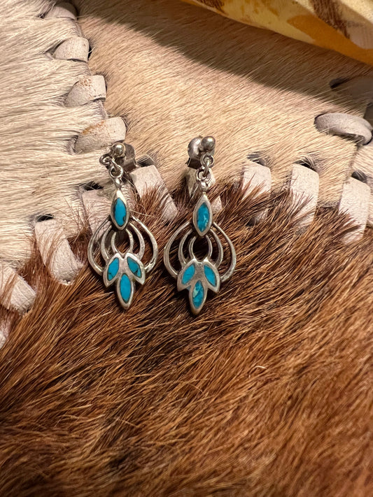 Petals – Vintage Turkosörhängen