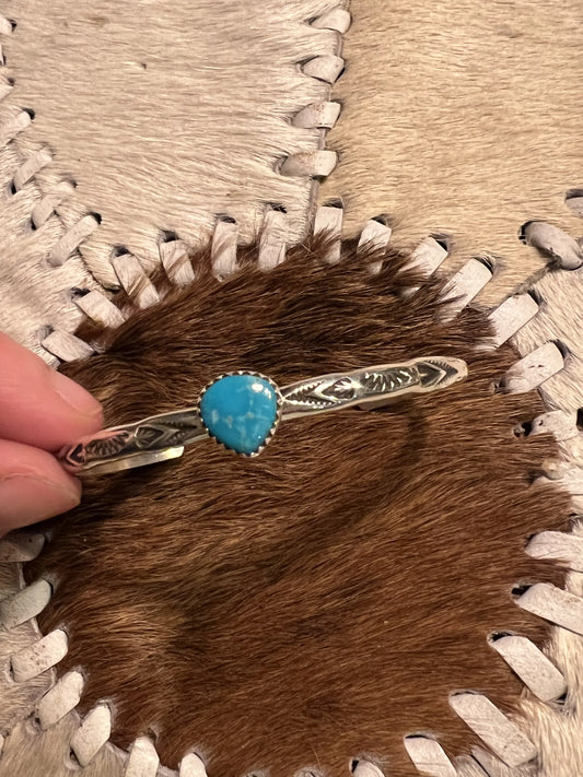 Blue Eyes Cryin in the Rain – Handgjort Turkosarmband