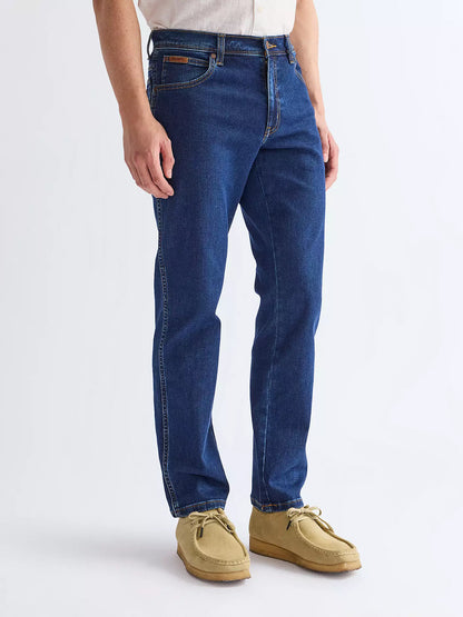 Wrangler Texas Stretch Jeans Herr - Darkstone
