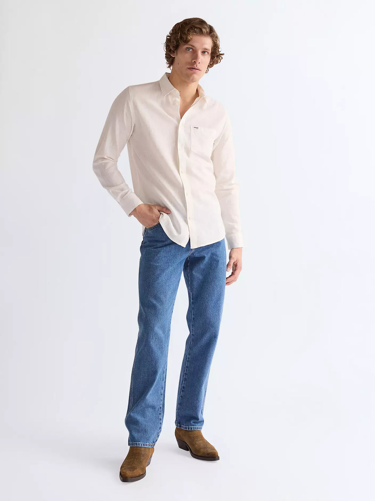 Wrangler Jeans – Texas Non-Stretch – Stonewash - Herr