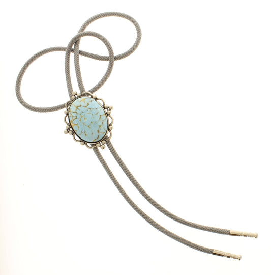 Stone Whisper Turkos & Silver Bolo Tie