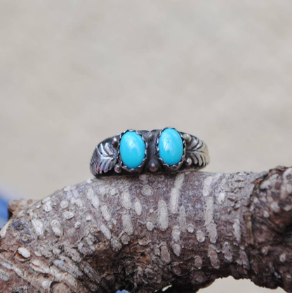 Louis L'amour Vintage Turkos Silver Ring