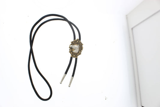 Victoriansk Hästhuvud Guld Bolo Tie
