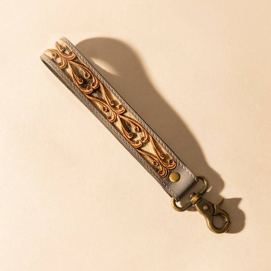 Myra - Wildvine Pony Western Handtooled Nyckelring
