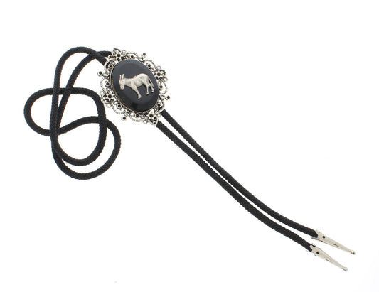 Burro Spirit Silver & Svart Bolo Tie
