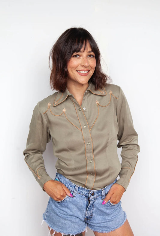 H Bar C Lake Tahoe Skjorta Grön Dam