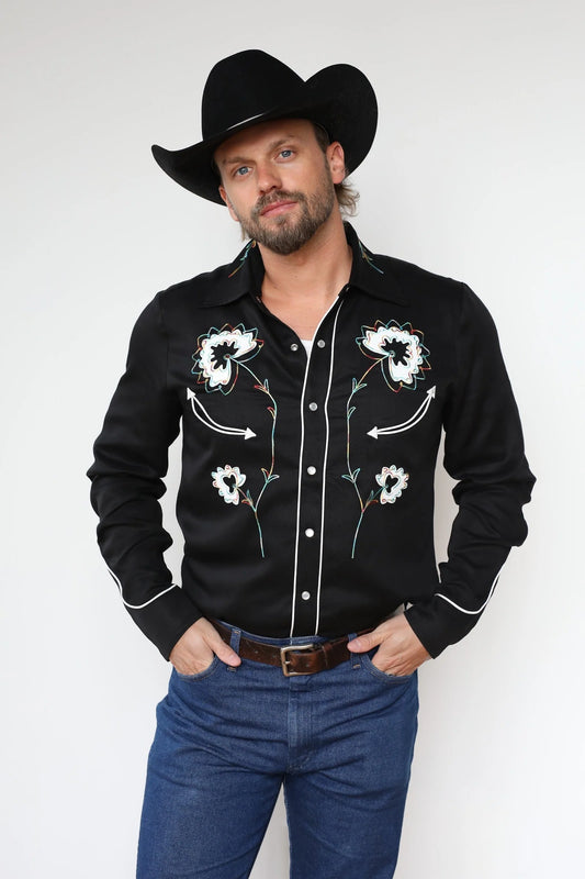 H Bar C Texas Skjorta Svart