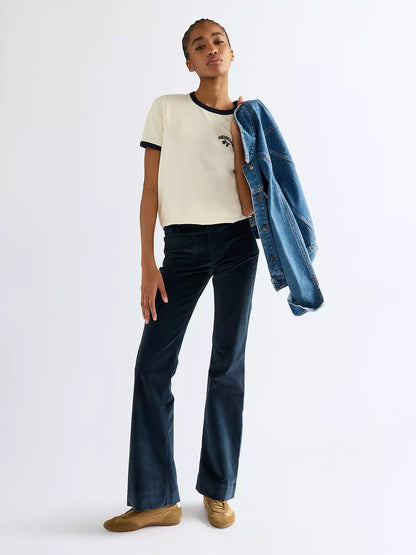 Wrangler Slim Ringer Bomull T-Shirt - Dam