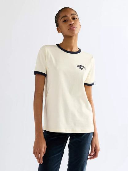Wrangler Slim Ringer Bomull T-Shirt - Dam